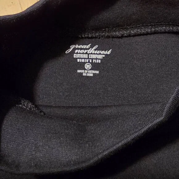 NWT GNW 3X Black Mock neck Long Sleeve Knit Top Basic Great for layering! - Picture 4 of 6